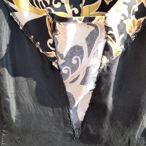 Vintage Hostess Dress by Genet of Tokyo Japan Retro Floral 60s 70s Designer - Picture 13 of 15